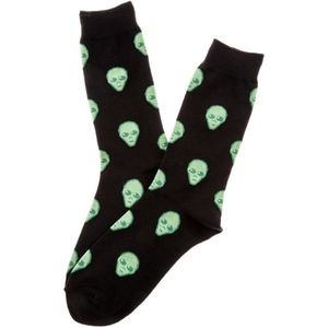 K. BELL Men's 6.5-12 Alien Socks
